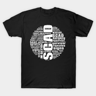 SCAD Heart Attack Words T-Shirt